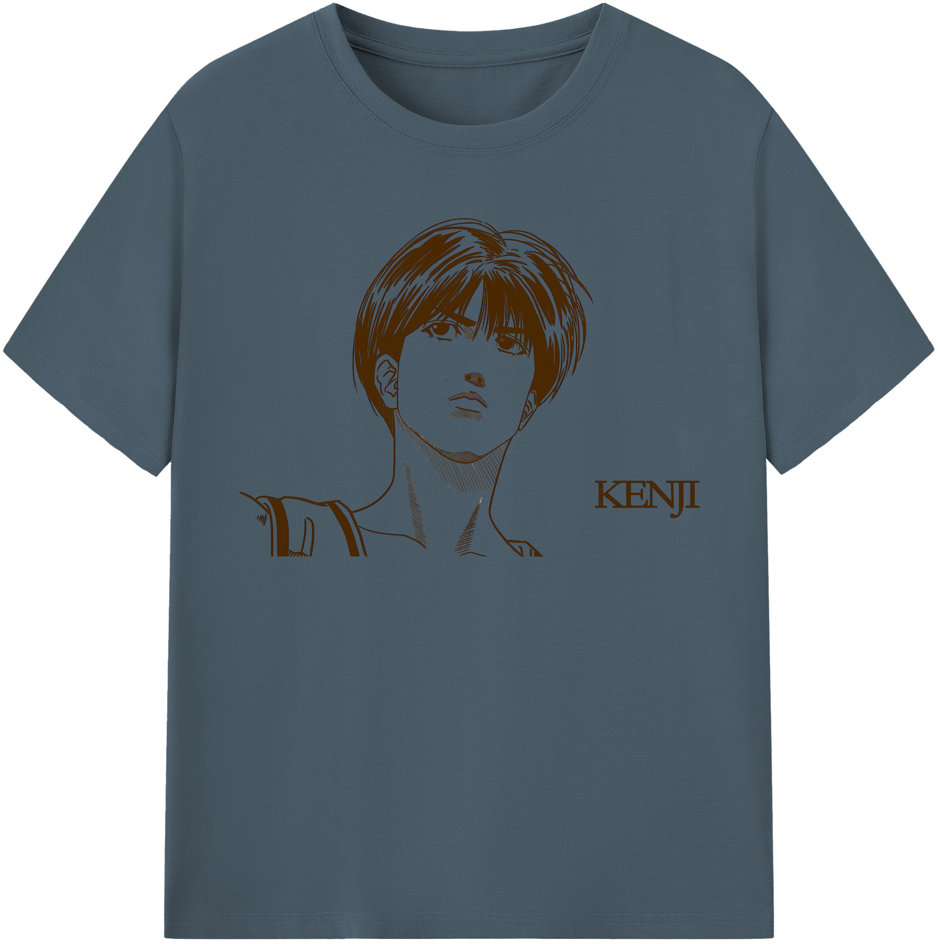 SLAM DUNK／スラムダンク 綿100％半袖Tシャツ（フロントプリント）